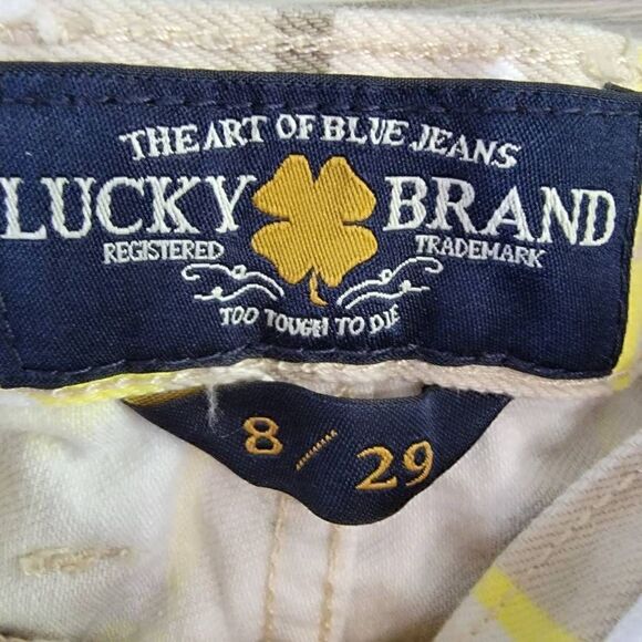 Lucky Brand Riley Shorts SZ 8/29 Geometric Summer - Picture 6 of 7